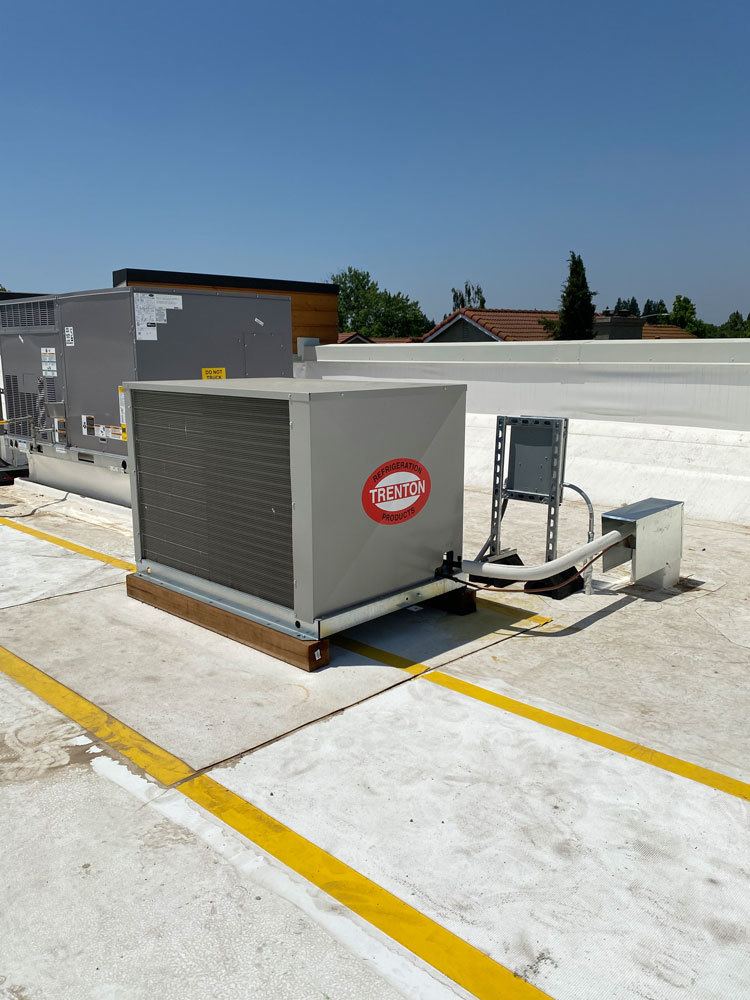 hvac system on roof